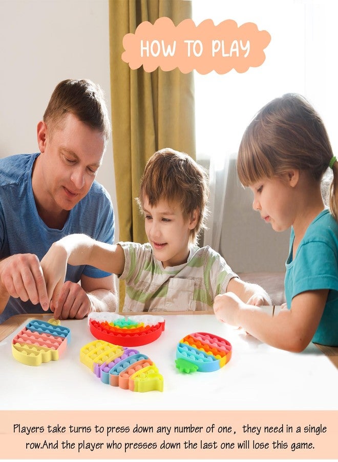 DEARIDAP 4 Pcs Ice Cream Fidget Toys for Toddlers, Silicone Squeeze Sensory Toys, Rainbow Bubble Stress Anxiety Relief Relax Toy, Stress Relief Toy for Kids Adults School Classroom Gift Party Favors - Image 4